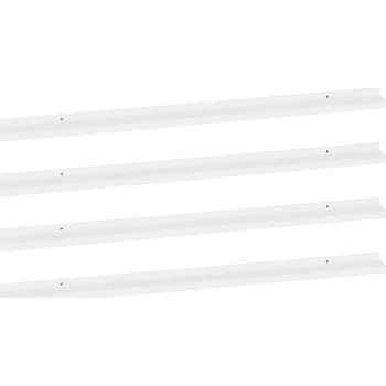 police Nástěnná police MDF, bílá, 115 x 9 x 3 cm, max. nosnost 5 kg