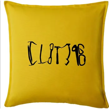 Polštář Climb equipment - Polštář 50x50 - 50x50 - Včetně výplně ( Žlutá )