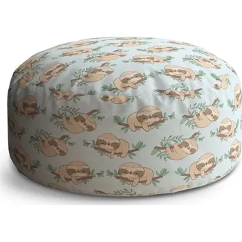 Taburet Sablio Taburet Circle Lenochodi na větvi: 38x48 cm