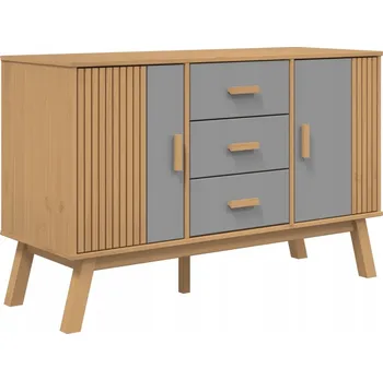 Komoda Skandinávská komoda OLDEN, masivní borovicové dřevo, 114x43x73,5 cm