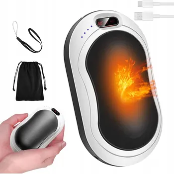 Powerbanka ELEKTRICKÝ OHŘÍVAČ RUKOU POWER BANK 2V1 USB ZIMNÍ TEPLÝ 10000MAH