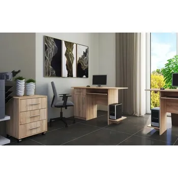 Pracovní stůl VEBER dub Sonoma levé