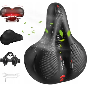 POHODLNÉ SEDLO NA KOLO PRODYŠNÉ ODPRUŽENÉ S VODĚODOLNÝM POTAHOM