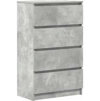 Komoda Komoda Minimalistická 4 Zásuvky Šedá Betonu 60x35x98,5 cm