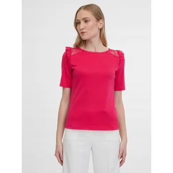 Dámská košile Tmavě růžová dámská košile s rozparkem na zádech ORSAY