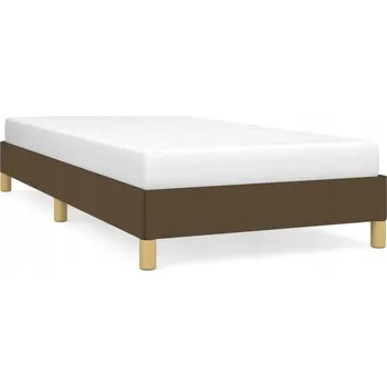 Postel Rám postele sametový, tmavě hnědý, 203 x 83 x 25 cm