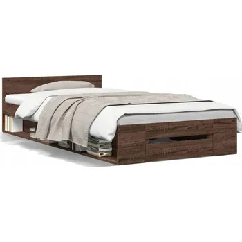 Postel Dřevěná dvoulůžková postel G02V 90x200 dub