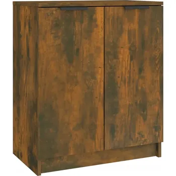 Botník z dřevotřísky, kouřový dub, 59x35x70 cm