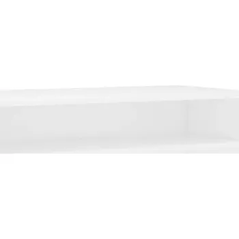 Psací stůl Počítačový stůl s policí, bílý, 90 x 50 x 74 cm, dřevotříska