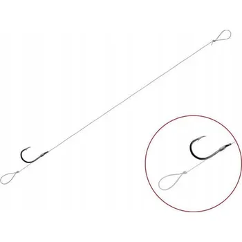 Rybářský háček Feederový návazec Delphin FLR Loop 12cm, velikost háčku 6