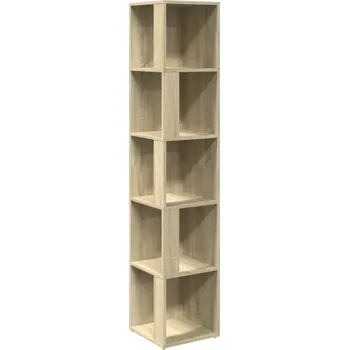 Knihovna Rohová skříňka dub sonoma, 33 x 33 x 164,5 cm