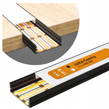 LED páska LED hliníkový profil pro pásky, široký, Nástěnný / zápustný, pro 3 pásky, 2M