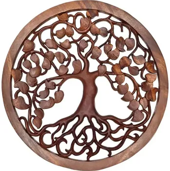 Dekorativní dřevěný panel na stěnu Strom Života 40 cm