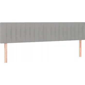 Čelo postele s nastavitelnou výškou, látkové, tmavě šedé, 160x5x78/88 cm