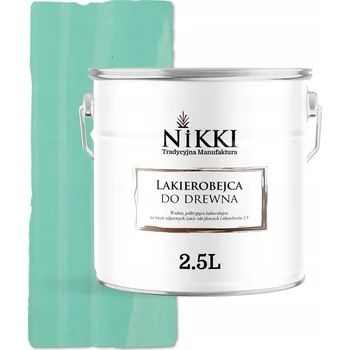 barva a nátěr na dřevo Lazurovací lak NIKKI 2,5 l modrá, zelená polomat
