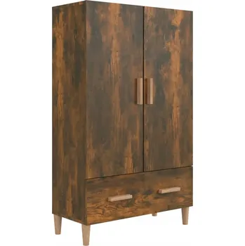 Komoda Boční skříňka z dřevotřísky, kouřový dub, 70x31x115 cm