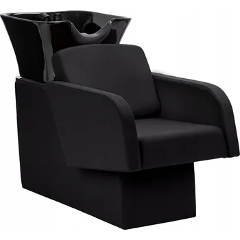 Kadeřnické křeslo Kadeřnický mycí box Santorini – černý