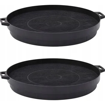 Příslušenství pro digestoř Uhlíkový filtr do digestoře, 210 x 31,5 mm, černý, 2 kusy