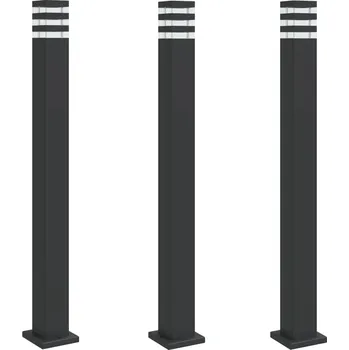 Stojací lampa Stojací zahradní lampa s difuzorem, IP44, černá, 14x14x110 cm