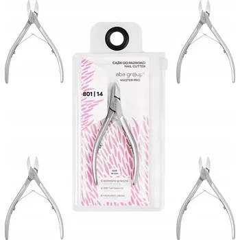 Kleště na nehty Profesionální kleštičky na nehty Aba Group MASTER PRO 801/14 Ostré 14mm 5ks