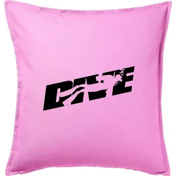 Polštář Dive potápěč - Polštář 50x50 - 50x50 - Pouze potah ( Růžová )