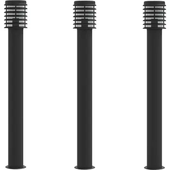 Stojací lampa Stojací zahradní lampa IP44 s difuzorem, černá, 14x14x110 cm