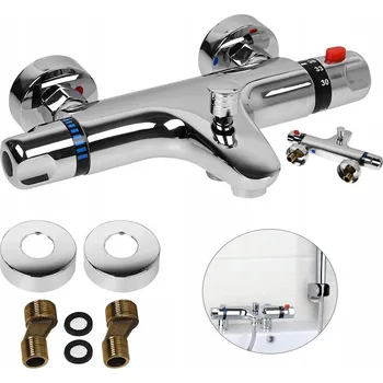 Vodovodní baterie TERMOSTATICKÁ VANOVÁ A SPRCHOVÁ BATERIE NA ZEĎ