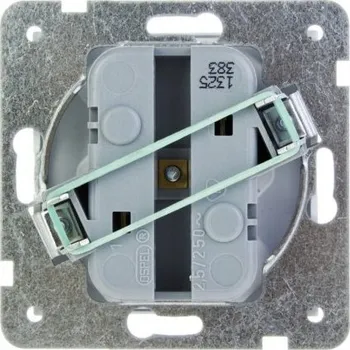 Elektrická zásuvka OSPEL AS trojitá zásuvka EURO GP-3G/m/00 BÍLÁ