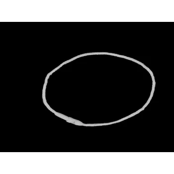 Náramek Šňůrka na visačku bavlněná s pojistkou, velké, 1 bílá