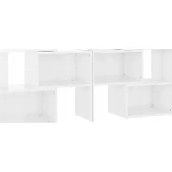 Televizní stolek Modulární TV stolek bílý s vysokým leskem 104 x 30 x 52 cm