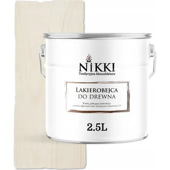 barva a nátěr na dřevo Lakýr s lazurou NIKKI 2,5 l bílý polomat