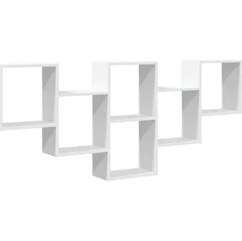 police Dřevěná police G03V 3 x 3 cm bílá