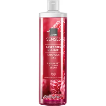 Koupelová kosmetika Avon Senses hydratační sprchový gel malina, 500 ml
