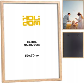 Obraz RÁMEČEK NA FOTKY B2 50x70 Barva Dřeva Velký Fotorámeček na Plakát Závěsný MDF