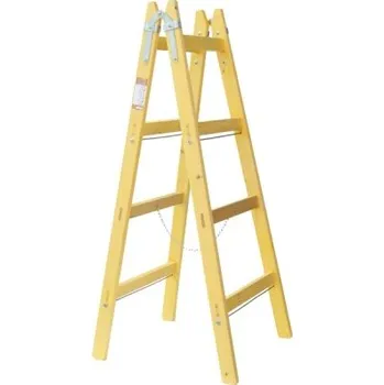 Žebřík CMOL 1004.01 - Štafle dřevěné 136,5cm, 4 příčky, pro zahrádkáře