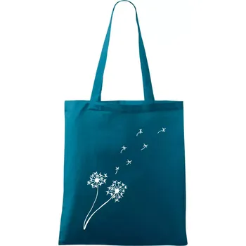 Pampeliška - Taška bavlněná - 42 x 38 cm ( Petrolejová )