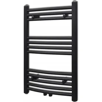 Radiátor Koupelnový radiátor vodní 1 W 8 x 764 mm černý