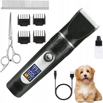 Kosmetika pro psa PROFESIONÁLNÍ STŘÍHACÍ STROJEK PRO PSY ZVÍŘATA SADA TRIMER 18W