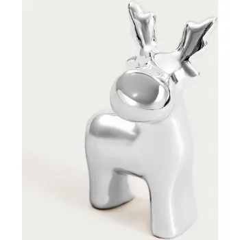 Vánoční dekorace Sobík | DARIAN | stříbrný | 8 cm | 754906