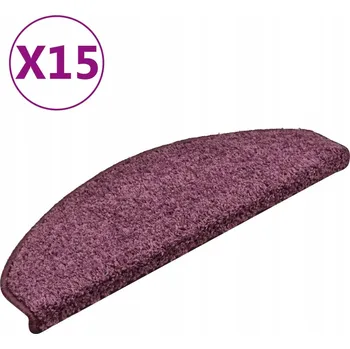 Nášlap na schod Kobercové nášlapy na schody Protiskluzové Tmavě Fialové 65x21x4 cm