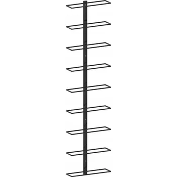 Stojan na víno Stylový stojan na víno z železa, černý, 24 x 8 x 98 cm, pro 9 lahví
