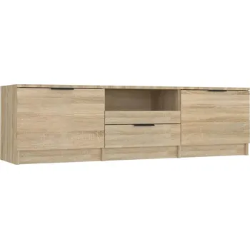 Televizní stolek TV stolek z dřevotřísky, 140x35x40 cm, dub sonoma