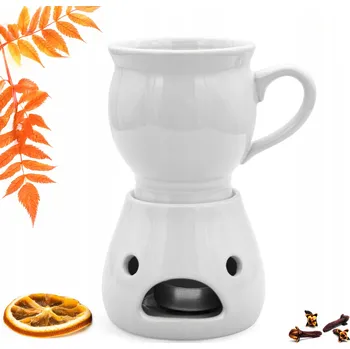 HRNEK 250 ml S OHŘÍVAČEM kameninový na svařené víno pivo na svařák