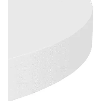 police Stylová rohová police MDF bílá 25x25x3,8 cm Metal Max 5 kg