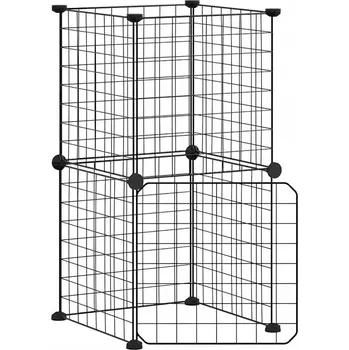 Klec pro zvířata z oceli s práškovým nástřikem, 35x35 cm, černá