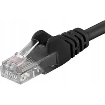 Síťový kabel PREMIUMCORD Patch kabel UTP RJ45-RJ45 CAT5e 10m Černý