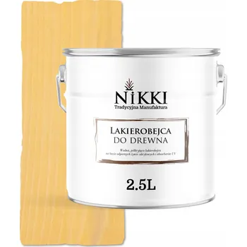 Lak na dřevo Lazurovací lak NIKKI 2,5 l žlutý satén