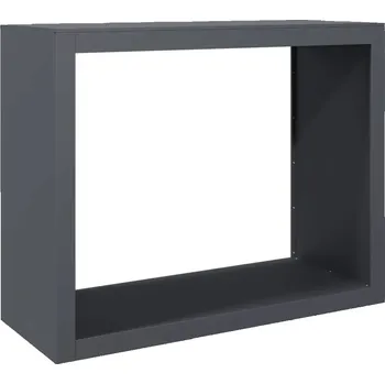 Ocelový stojan na palivové dřevo, antracitový, 100x40x80 cm