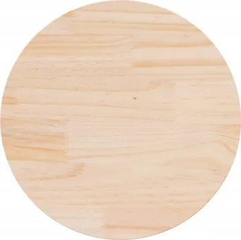 Konferenční stolek Kulatý stolová deska z masivního borovicového dřeva, 60 x 3 cm