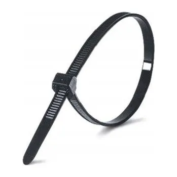 Stahovací páska Upínací pásky 100 x 2,5 mm kabelové 100 ks STAHOVACÍ PÁSKY silné pro kabely SET